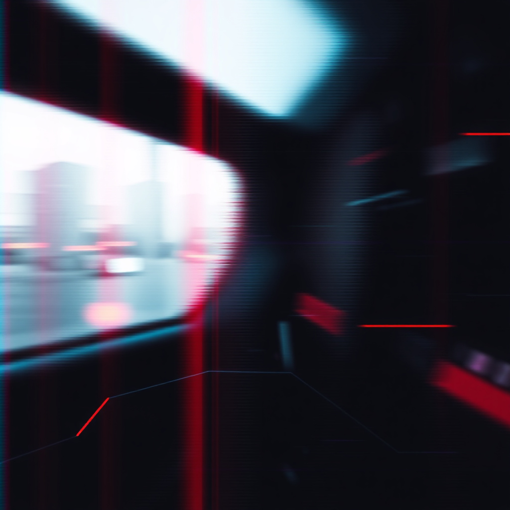 Glitch effect overlay